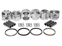 Set pistone, forgiato JE. Porsche 911S 2.2/2.4 - 008 911 84P JE, 008 911 86EP JE, 008 911 86SP JE, 00891184PJE, 00891186EPJE, 00891186SPJE