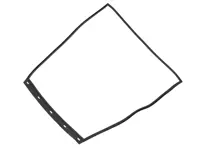 Motorkap afdichting. Porsche 964 1990-94 / 964 Turbo - 96450412301, 96450412303