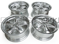 Cerchi in lega stile 548C Fuchs da 16' FINITURA CROMATA 7.0J e 9.0J per Porsche Car - 91136211500, 91136211590, 91136211700, 91136102099, 91136211790