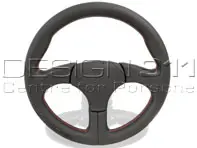 Sportlenkrad ohne Airbag Schwarz mit roten Nähten. Porsche 911 / 959 - 000043161158YR