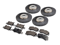 Carbon ceramic replacement brake disc and pad set. Porsche 991 GT3 / GT3 RS - 99135140780, 99135140784, 99135140880, 99135140886, 99135140885, 99135140786, 99135240980, 99135240986, 99135240983, 99135241080, 99135241086, 99135241083 - E4925RSC1, E4927RSC1, ST-K-1020, ST-K-1021