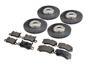 Carbon ceramic replacement brake disc and pad set. Porsche 991 GT3 / GT3 RS - 99135140780, 99135140784, 99135140880, 99135140886, 99135140885, 99135140786, 99135240980, 99135240986, 99135240983, 99135241080, 99135241086, 99135241083 - E4925RSC1, E4927RSC1, ST-K-1020, ST-K-1021