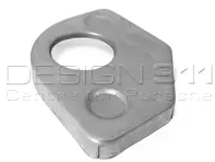 Support de tube de chauffage. Porsche 356 B T5 - 64450102700, 64450102800, PP109AL2, PP109AR2, P109AL2, P109AR2