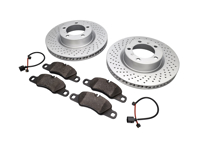 FRONT Brake Pads and Brake Disc Package Porsche 718 ABS - 99735140101, 99735140201, 98135193904, 99160916500