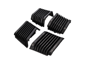 Soufflets de pare-chocs, jeu avant et arrière. Porsche 911/930 1974-89 - 91179950563, 91179950564, 91179950513, 91179950514, 91179950565, 91179950566, 91179950515, 91179950516