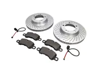 FRONT Brake Pads and Brake Disc Package Porsche 718 S Textar - 9P1698151B, 9P1615301A, 9P1615302A, 99160916500