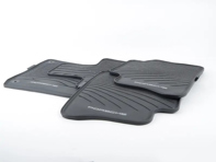 Rubber floor mats. Porsche 970 Panamera MKI & MKII - RHD - Right hand drive - 97004480009