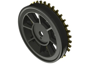 Crankshaft pully 127mm for EFI conversion. Porsche 911 1974 - 1989 - 93010202808, 93010202804, 93010202801, 91110201750, 91110201704 - AMS9050099, AMS9050064