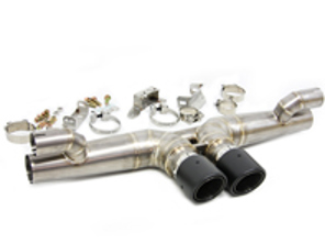 Silencieux final d'échappement en titane avec sorties d'échappement en carbone Porsche 991 GT3 - DesignTek - 99711102799, 99711102790, 99711102792 - GT3, R