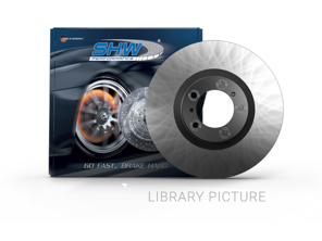 Brake disc rotor Front, smooth monoblock, 322x32mm. Porsche 928 GTS - 92835104501, 92835104601 - PFL31451, PFR31461