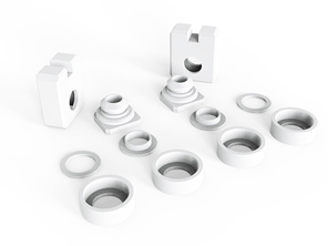 Electric front seat bushing repair kit. Porsche 911 993 964 (12 parts)