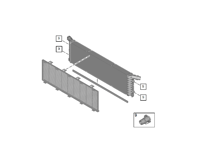Liquide de refroidissement du radiateur - Centre. Porsche 992 Carrera / 992 Turbo - 992121253, 992121253A, 992121253B, 992121253C - 992121253A