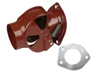 Wärmetauscher-Heizklappe, rot. Porsche 911 65-86 - 90121100823, 90121100723, 1623200970, 1623200980, 90.001OE, 90.002OE, 90121100722, 90121100822 - 1623200970, 1623200980