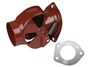 Wärmetauscher-Heizklappe, rot. Porsche 911 65-86 - 90121100823, 90121100723, 1623200970, 1623200980, 90.001OE, 90.002OE, 90121100722, 90121100822 - 1623200970, 1623200980