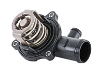Water pump thermostat housing with insert and gasket. Porsche 957 Cayenne Diesel - 95510603200