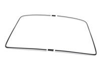 Front wind screen trim set black (4 pieces). Porsche 911 74-89 - 9115419110170K, 9115419120170K, 9115419210170K, 90154191128, 90154191228, 91154192128, 91154191101, 91154191201, 91154192101 - 911287-150, 1686501110