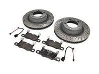 Pacchetto pastiglie e dischi freno posteriori. Porsche 992.1 C2 / C4 2019-24 di SHW - 992698451G, 9P1615601, 9P1615602, 9P1907637A