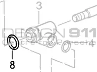 Joint torique de roulement de levier de vitesses. BOITE DE VITESSES Porsche 911 87-89 G50 - 99970192340