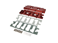 Camshaft Engine Upper Cover Kit - Alloy in Red Porsche 911 1968-89 / 965 - 90110511511, 90003101430, 90008400402, 93010519404