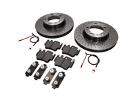Brake Disc Package with Sport BREMBO Brake Pads Porsche 996 1997-04 - 07B31415, 99635140X01BRE, 99635140X01, 99635108802, 99661236501, 23329, 99635294903, 99735193904, 99635294904, 1663100877, 1663100887, 99635140500, 99635140501, 99635140502, 99635140600, 99635140601, 99635140602, 09C88011