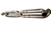Sports exhaust silencer bypass x pipe with catalytic converters. Porsche 997.1 turbo - 99711102772 - 9M9711102772
