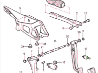 Kupplungspedal PSM/Tempomatschalter. Porsche 996 / 986 Boxster / 987 Boxster / 987C Cayman / 997 1997-13 - 99661311401, 99661311400, 99661311402 - 94762