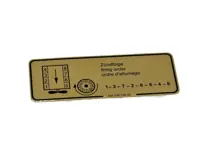 Sticker Firing Order. Porsche 928 / 928 S - 92800610500