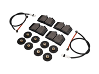 Kit pastiglie freno POSTERIORI, sensori e spessori. Porsche 928 S4 / 928 GTS Brembo - 92861236301, 92861236302, 99635208600, 96435209600, 96435209601, 99635208601, 99635208602, 95135193901, 95135193904, 96435193902, 96435193903, 96435193905