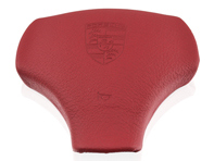 Gepolsterte Lenkradkappe in Burgund. Porsche 968 CS / 964 Speedster - 968347059007LD, 96834705900