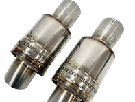 Trackday silenced exhaust tailpipe set. Porsche 718 GT4 / Spyder / GTS 4.0ltr - 9M982251188C
