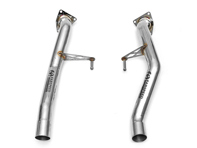 Exhaust Catalytic Converter Bypass Pipes. Porsche 955 Cayenne Turbo - 95511111310, 95511302311, 955113023BX, 95511302410, 95511302411, 955113024BX