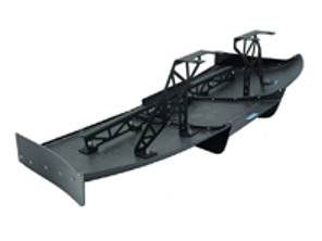 Diffusor für die hintere Stoßstange aus Kohlefaser. Porsche 981 Cayman GT4