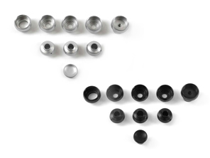 Knopf-/Abdeckungssatz für Zierleisten des Armaturenbretts "Singer Style" für Porsche 964