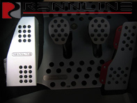 Rennline dode pedaal rubberen grip. Porsche 914 - P52, P4625