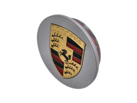 Wheel cap with Coloured Porsche crest. Porsche 924 / 944 / 964 / 968 / 993 / 996 - 92836103206TTP, 92836103206, 92836103211, 92836103211TPP