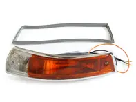 Unité d'indicateur avec lentille et joint (SWB). Porsche 911/912 1965-68 - 90163140100, 90163140200 - 15847S, 15847D