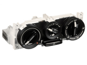 Heizungsbedienfeld auf dem Armaturenbrett, Satin Black. Porsche 986 Boxster >>2001 - 9965721010001C