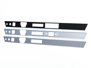 Cadre de garniture en aluminium pour tableau de bord. Porsche 911 (modèle G) 1974-1989 - 91155204110