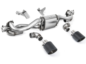 Milltek Sportauspuff Endschalldämpfer mit Jet Carbon Blenden. Porsche 718 Cayman GT4 / Boxster GTS 4.0L - 982251053E, 982251053K, 982251053F, 982251053H, 982251053D, 982251053G - SSXPO161