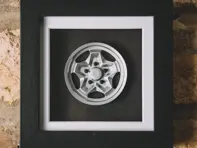 Cookie Cutter wheel model Porsche Art - Box framed 1:8 scale - 91136102340, 91136102393