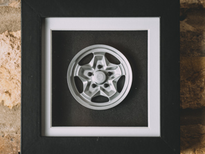 Cookie Cutter wheel model Porsche Art - Box framed 1:8 scale - 91136102340, 91136102393