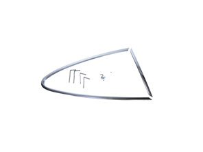 1/4 Fensterrahmen Chrom, RECHTS. Porsche 911 68-77 Coupé - 90154301625