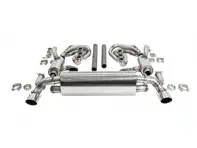 Système d'échappement sport CARGRAPHIC GT, avec collecteurs ID45 GT et fonction chauffante. Porsche 964 Carrera 2/4/RS - 96411104504, 96411104605, 96411104502, 96421103905, 96421103932, 96421104004