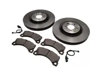 Frenos delanteros disco Ø: 350 mm y paquete de pastillas de freno Porsche Macan 3.0L - 95B615301T, 95B615302R, 971698151AD, 95B907253