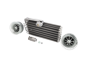 Ensemble évaporateur et moteur de ventilation pour climatisation (Air Con). Porsche 964 / 993 - 96457390100, 96457201501, 96457201601