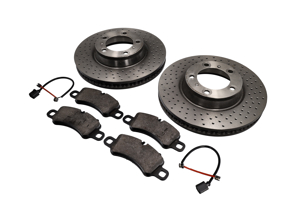 Bremsbeläge und Bremsscheibenpaket VORN Porsche 991.2 - 9P1615301, 9P1615302, 99135194702, 99160918100