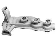 Abgaswärmetauscher, Stahlblech, lackiert. Porsche 911 1984-89 - 91.104, 91.104S, 1623103900, 1623104000, 93021102901 - 1623103900