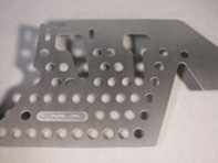 Rennline aluminium vloerplaat. Bestuurderskant. Porsche 914 Alle 1970-76 - F06