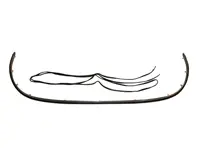 Rear bumper moulding. Porsche 356B / 356C - 64450504307, 64450543305, 64450541305, PCG50504307 - 1684400206