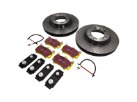 Remschijvenpakket Sport EBC Remblokken Porsche 997 C2S 3.8L - 9963514XX04BRE, 99635141004, 99635140904BRE, 99635140904, DP41515R, 9963514XX04, 99635108901, 99761275701, 99761267801